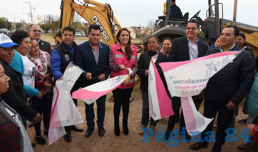 La alcaldesa de Aguascalientes, Tere Jiménez, dio inicio al arranque de obra del Parque Valle de los Cactus