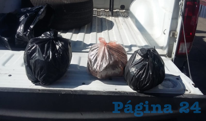 La droga que escondía Dagoberto “N” “N”, en la cajuela de su automóvil
