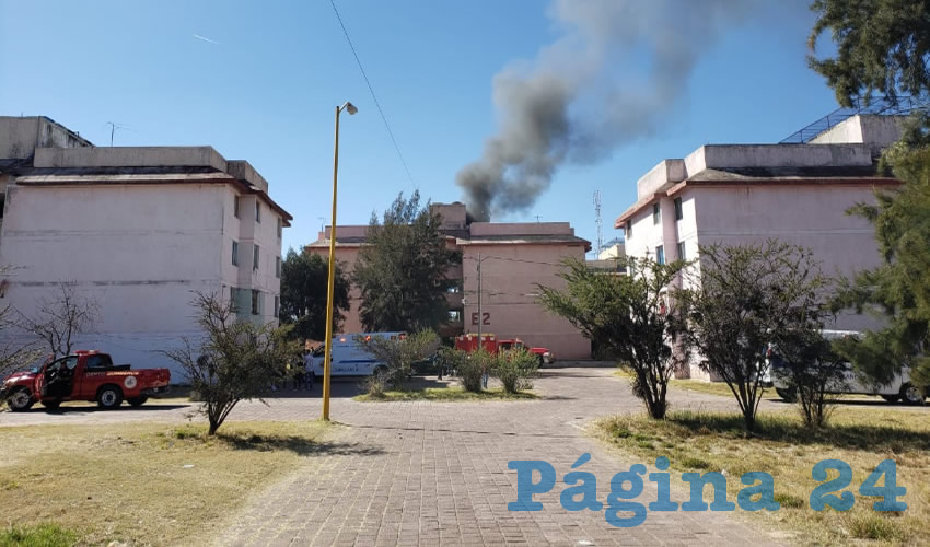 En un departamento del fraccionamiento Ojocaliente II-INEGI ocurrió la quemazón