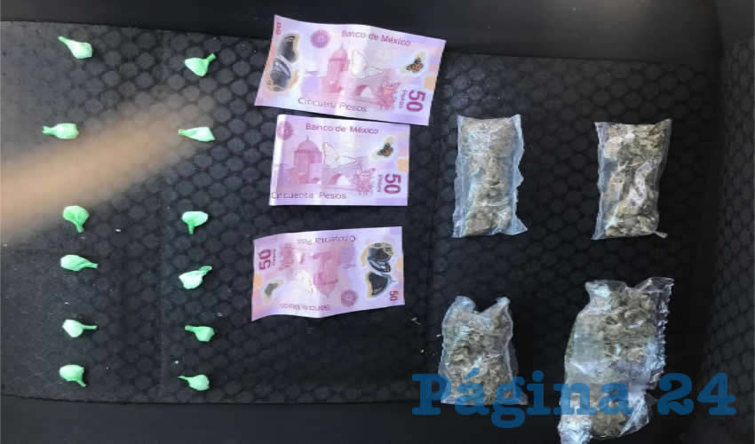 La droga y el dinero decomisados