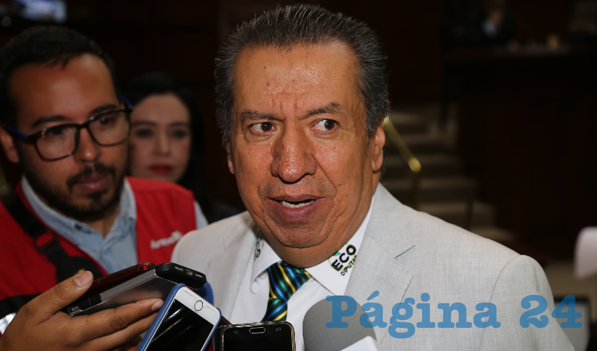 Sergio Augusto L&oacute;pez Ram&iacute;rez, secretario general del PVEM en Aguascalientes (Foto: Eddylberto Lu&eacute;vano Santill&aacute;n)
