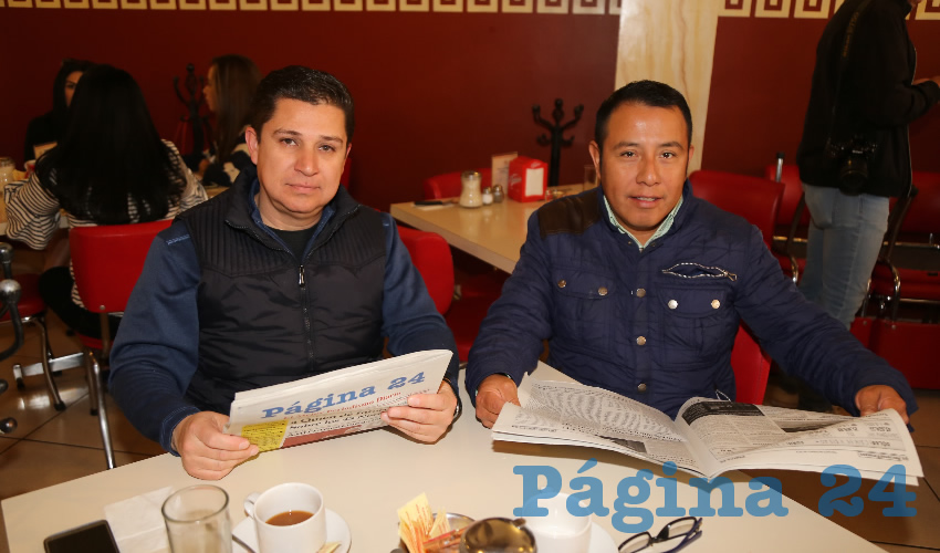 En el restaurante Mitla desayunaron Edgar Aceves Alonso y Antonio Basilio Lino