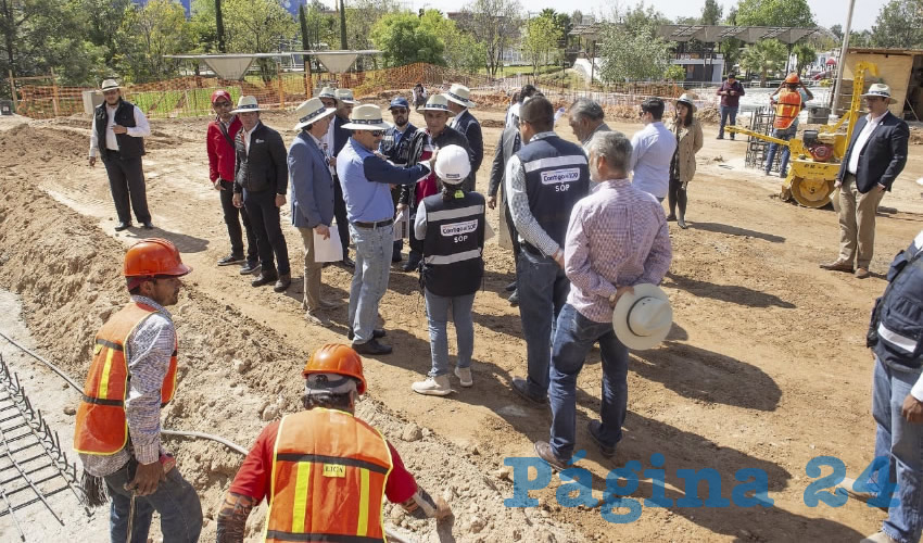 El gobernador del Estado encabezó una gira de supervisión de las obras de rehabilitación y modernización de las instalaciones de la Feria Nacional de San Marcos