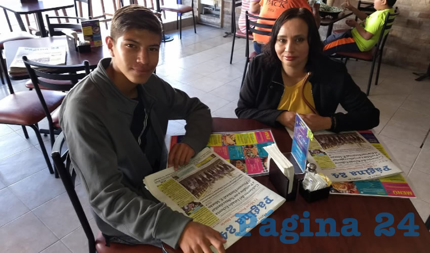 En el restaurante La Madero, desayunaron &Oacute;scar Garc&iacute;a y Liliana Galv&aacute;n Ortiz