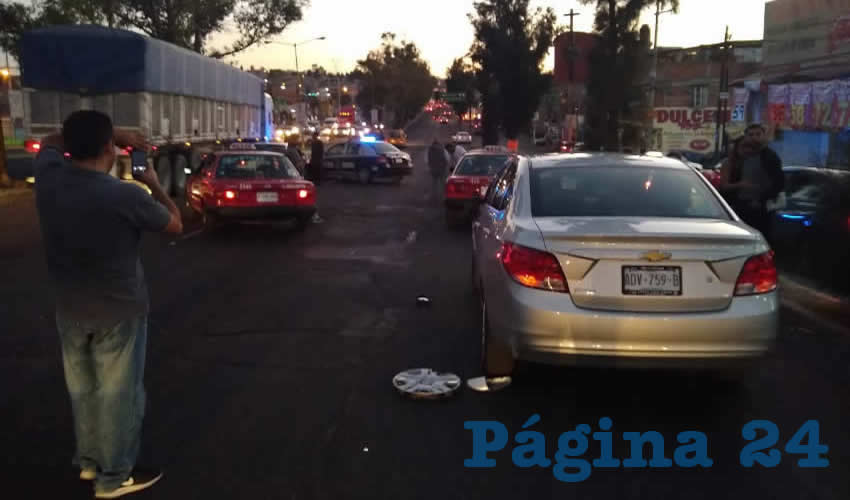 El veloz uniformados provocó el accidente en avenida Siglo XXI, a la altura del fraccionamiento Solidaridad II