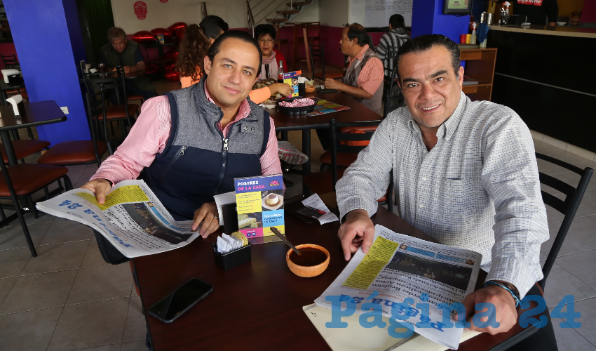 En el restaurante La Madero desayunaron Gabriel D&iacute;az Infante y Ernesto Padilla Garc&iacute;a