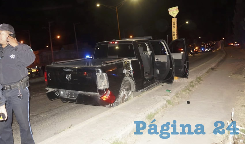 La camioneta Dodge Ram, que conduc&iacute;a a toda velocidad el borracho Irving Olmos Garc&iacute;a