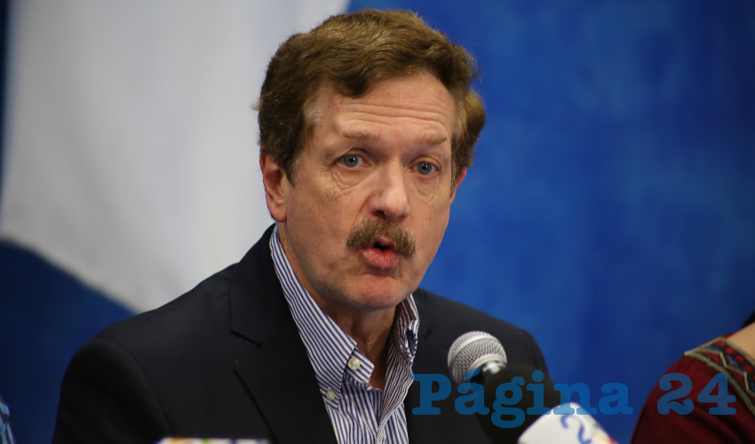 Juan Carlos Romero Hicks, delegado del CEN del PAN en Aguascalientes (Foto: Eddylberto Luévano Santillán)