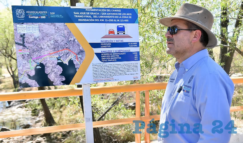 Martín Orozco Sandoval, realizó un recorrido de supervisión de obras en el municipio de San José de Gracia