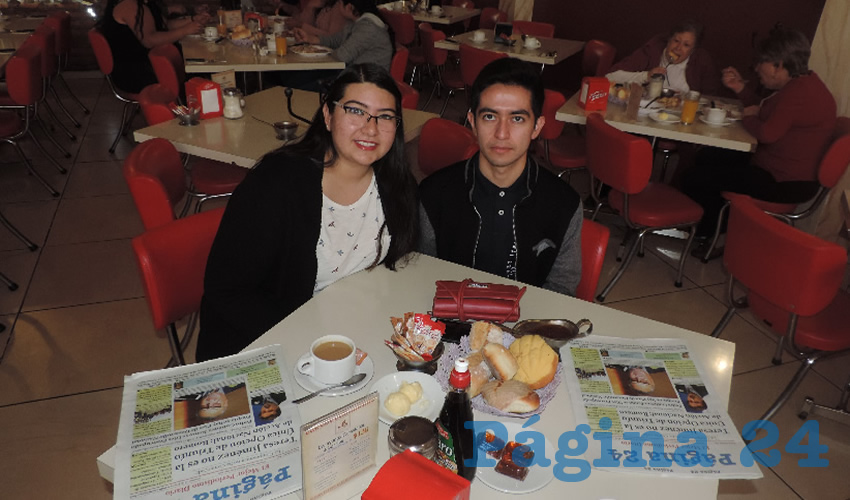 Fernanda Díaz y Javier Ojeda almorzaron en el restaurante Mitla