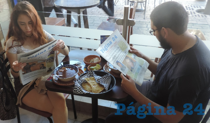 Fernanda Martínez y Valentín Esparza compartieron el pan y la sal en el restaurante La Madero