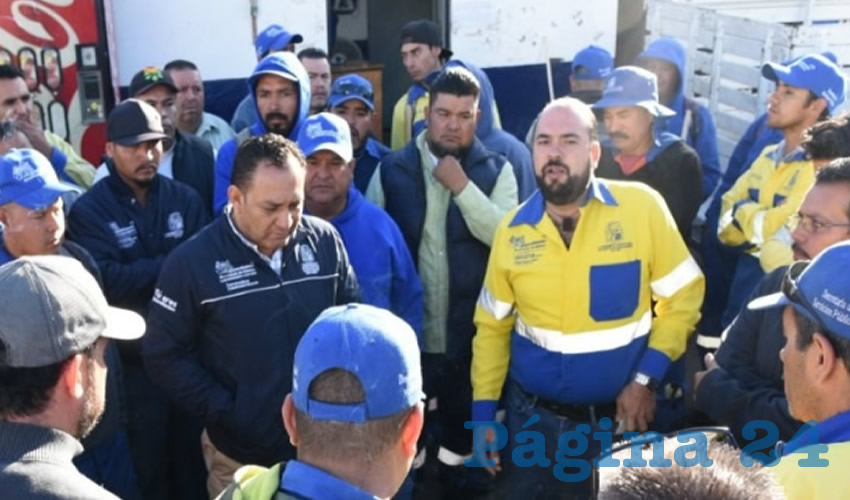 Los trabajadores de Limpia del Ayuntamiento de Aguascalientes hicieron paro durante el turno de la ma&ntilde;ana