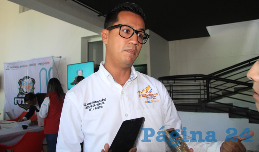 Mario Romero Ramírez, director del departamento de la Juventud del municipio de Villanueva (Foto Rocío Castro)