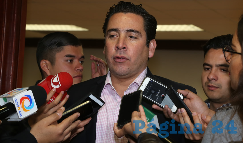 Gustavo Alberto B&aacute;ez Leos, presidente del PAN en Aguascalientes