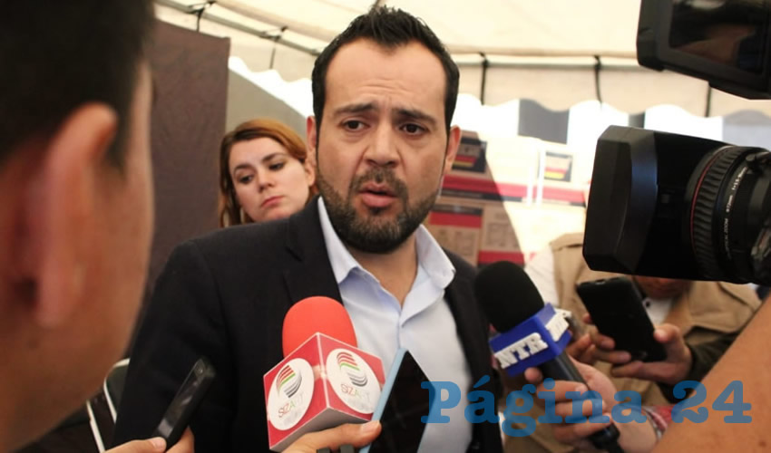 Ulises Mejía Haro, alcalde de Zacatecas (Foto: Rocío Castro)