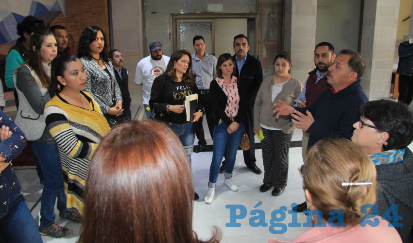 Rogelio Álvarez subrayó que existen amenazas de despedir a 20 trabajadores más del Servicio Nacional del Empleo (Foto Rocío Castro Alvarado)