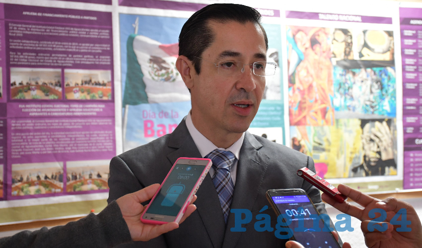 Luis Fernando Landeros Ortiz, consejero presidente del Instituto Estatal Electoral