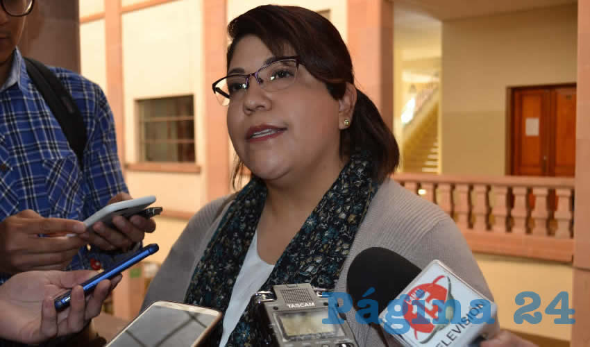 Irma Cristina Maldonado López, jefa del Departamento de Escuelas Normales de la Secretaría de Educación de Zacatecas (Seduzac) (Foto Merari Martínez)