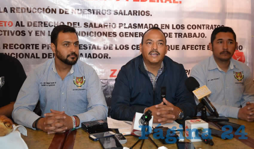 Lucio Cuauhtémoc Mendoza Amaro, dirigente sindical del Colegio de Estudios Científicos y Tecnológicos del Estado de Zacatecas (Cecytez) (Foto Merari Martínez)