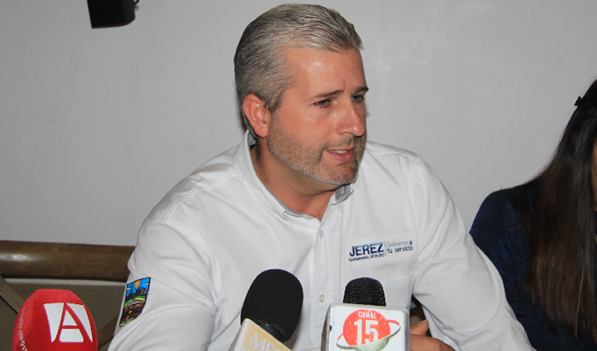 Antonio Aceves Sánchez, presidente municipal de Jerez (Foto Rocío Castro)