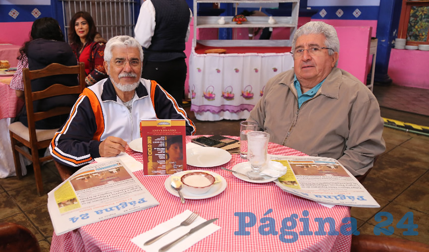 En La Saturnina almorzaron los hermanos Jorge Eduardo Roldán Tapia y José Alfonso Roldán Tapia
