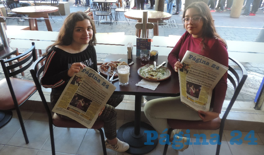 Vanessa Esparza y Fernanda Reyes compartieron el pan y la sal en el restaurante La Madero