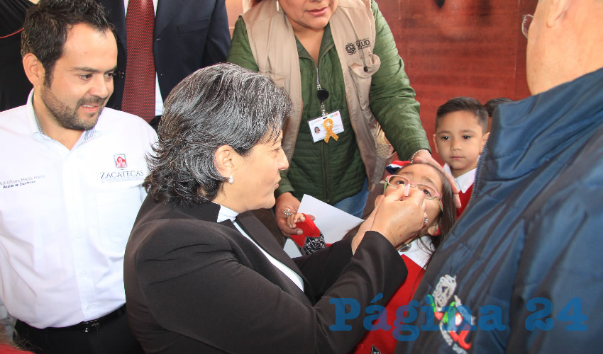 La campaña inició en el Jardín de Niños Genaro Valle y Muñoz, ubicado en el Centro Histórico de la capital (Foto Rocío Castro)
