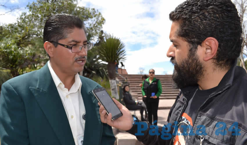 Juan Valente Noriega Posada, detalló sobre las condiciones en que se encuentran tanto las unidades en que operan y sobre los elementos y miembros de la Red (Foto: Merari Martínez)