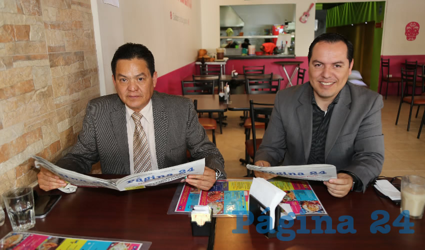 En el restaurante La Madero se reunieron Salvador Hern&aacute;ndez Gallegos, magistrado presidente del Tribunal Electoral del Estado de Aguascalientes; y Jaime Beltr&aacute;n Mart&iacute;nez, secretario del Ayuntamiento de Aguascalientes