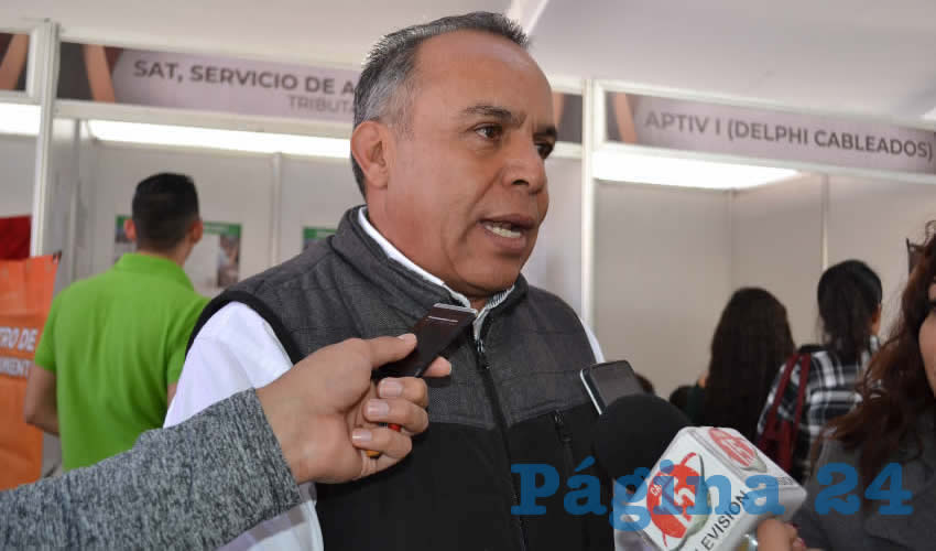 Cliserio del Real Hernández, subsecretario del Servicio Nacional de Empleo (SNE) (Foto Merari Martínez)
