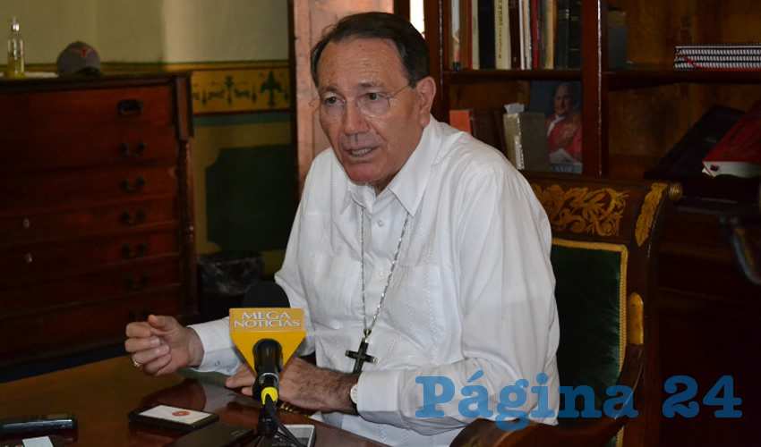 Sigifredo Noriega Barceló, obispo de la Diócesis de Zacatecas (Foto Archivo Página 24)