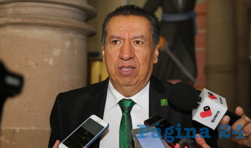 Sergio Augusto López Ramírez, secretario general del PVEM (Foto: Eddylberto Luévano Santillán)