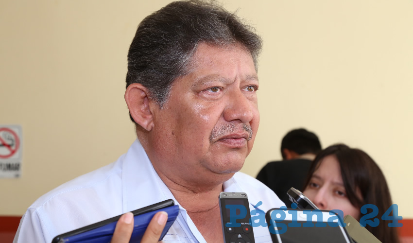 Roberto Mora M&aacute;rquez, secretario general del Sindicato de Trabajadores de Autotransporte