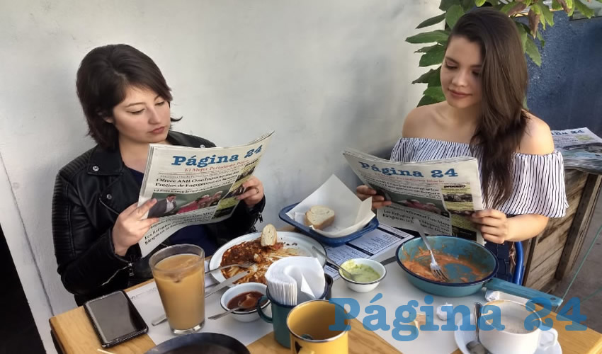 Fernanda López y Alejandra Huerta almorzaron en el restaurante La Quincena
