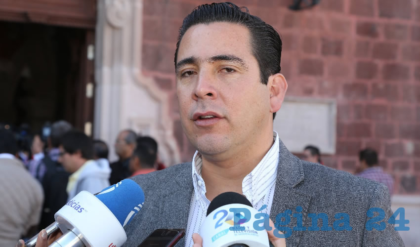 Gustavo Alberto B&aacute;ez Leos, presidente estatal del PAN (Foto: Eddylberto Lu&eacute;vano Santill&aacute;n)