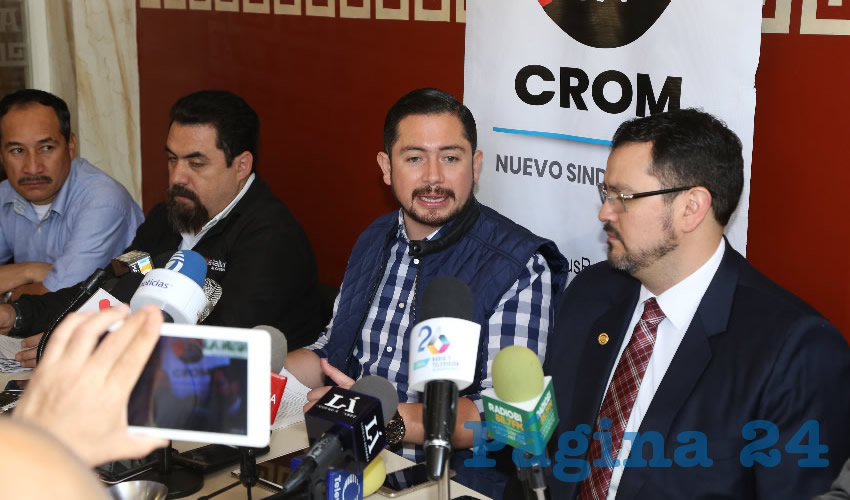 Jes&uacute;s Enrique Ram&iacute;rez P&eacute;rez, secretario general de la CROM (Foto: Eddylberto Lu&eacute;vano Santill&aacute;n)