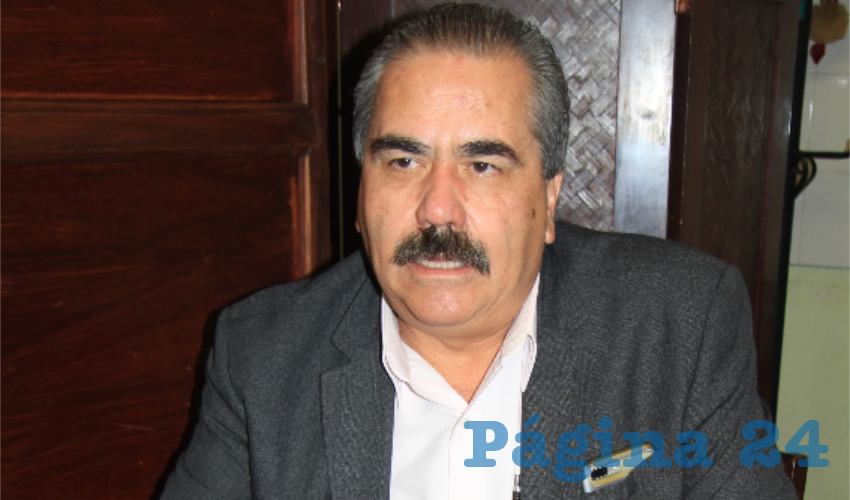Felipe Álvarez Calderón, dirigente estatal de Movimiento Ciudadano (MC) (Foto Rocío Castro Alvarado)
