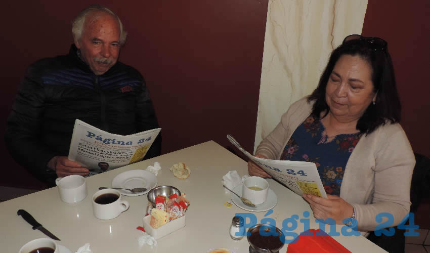 Carlos Escobedo Olmos y Patricia López almorzaron en el restaurante Mitla