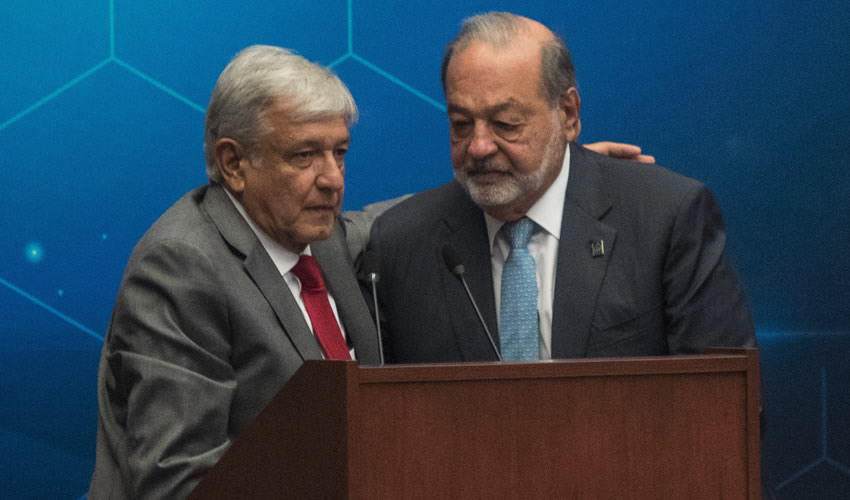 El empresario Carlos Slim confió en el proyecto económico del presidente Andrés Manuel López Obrador (Foto: Misael Valtierra/Archivo/Cuartoscuro)