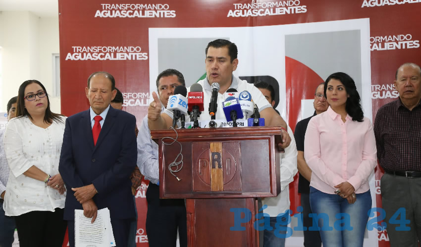 Nezahualcóyotl Ventura Anaya, candidato electo del PRI a la Alcaldía de Aguascalientes (Foto: Eddylberto Luévano Santillán)