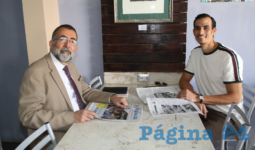 En Café 664 se reunieron los abogados Eduardo Martín Jáuregui y su hijo Diego Martín Clemente