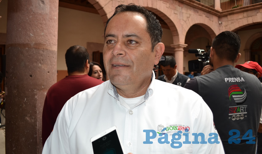 Antonio Caldera Alaniz, coordinador estatal de Protección Civil y Bomberos (Foto Archivo Página 24)