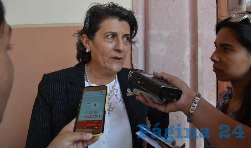 Gema Mercado Sánchez, titular de la Secretaría de Educación de Zacatecas (Seduzac) (Foto Merari Martínez)