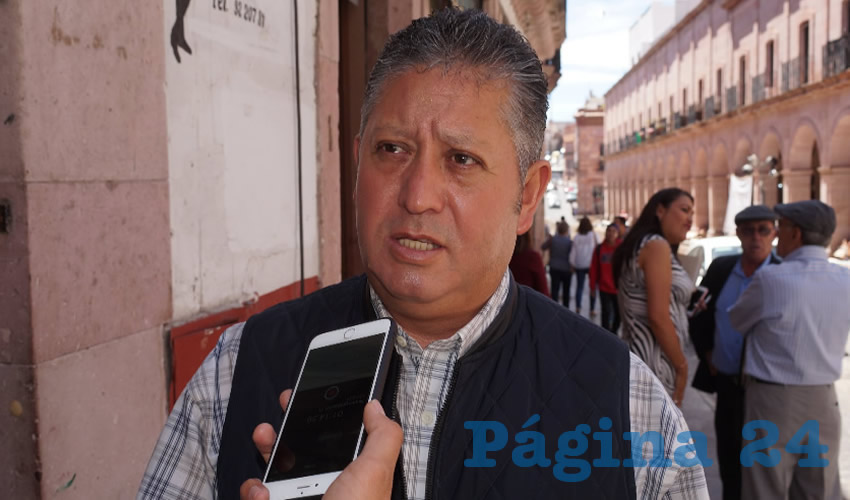 Antonio Martínez Zaragoza, titular de la Confederación Nacional Campesina (CNC) en Zacatecas (Foto Merari Martínez Castro)