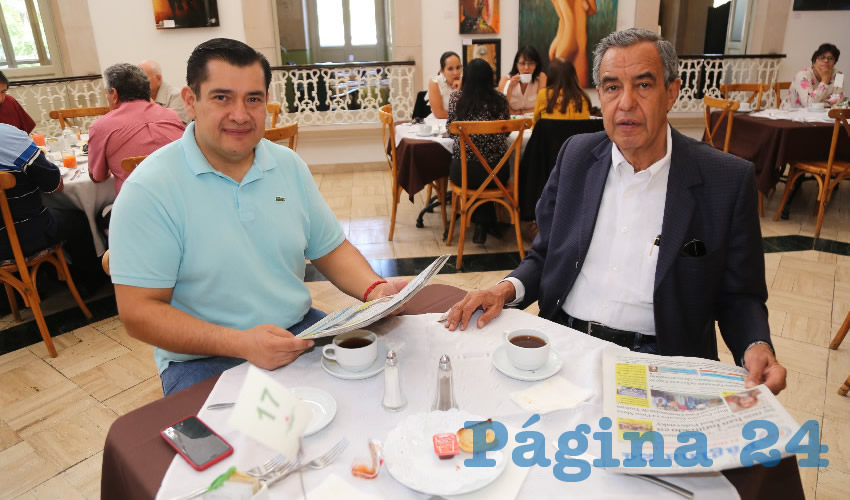 En el restaurante del Gran Hotel Alameda almorzaron Nezahualc&oacute;yotl Ventura Anaya, candidato electo del PRI a la Alcald&iacute;a de Aguascalientes; y Manuel Gonz&aacute;lez D&iacute;az de Le&oacute;n