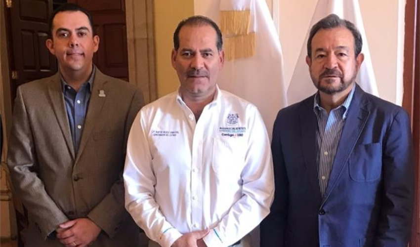 El gobernador del Estado, Martín Orozco Sandoval, encabezó una reunión de trabajo con Javier Delgado Mendoza FND