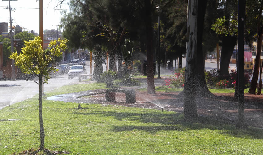 La administración municipal que encabeza la alcaldesa Tere Jiménez impulsa estrategias sustentables para el cuidado y mantenimiento de áreas verdes