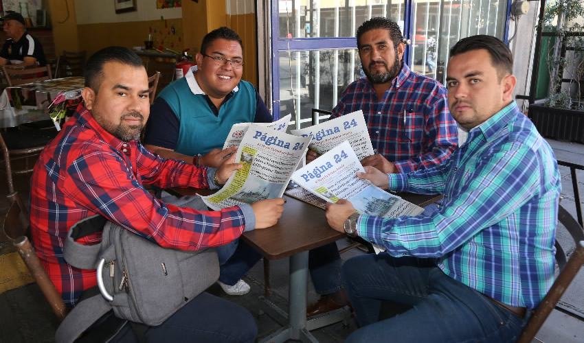 En el restaurante Casa Montoro compartieron el pan y la sal Edgar Herrera Huerta, Luis Andrade Zamora, Rafael de Lira Mu&ntilde;oz y Luis Fernando Ruiz Mart&iacute;nez