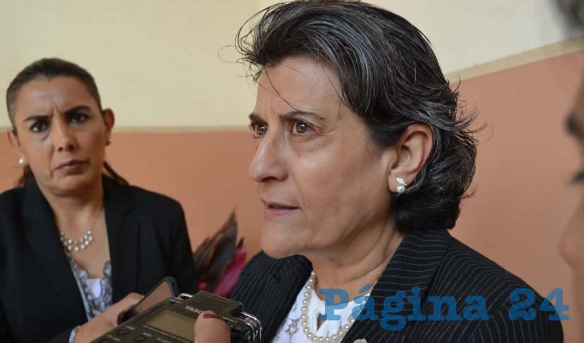 Gema Mercado Sánchez, titular de la Secretaría de Educación de Zacatecas (Seduzac) (Foto Merari Martínez)