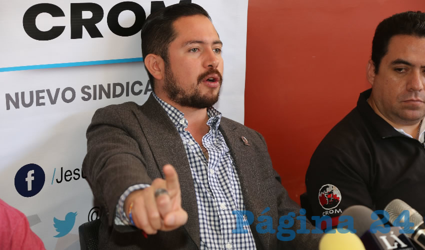 Jesús Enrique Ramírez Pérez, secretario general de la CROM (Foto: Eddylberto Luévano Santillán)